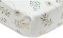 Jollein katoenen wieg hoeslaken Wild Flowers 40 50x80 90cm wit beige grijs - Thumbnail 1