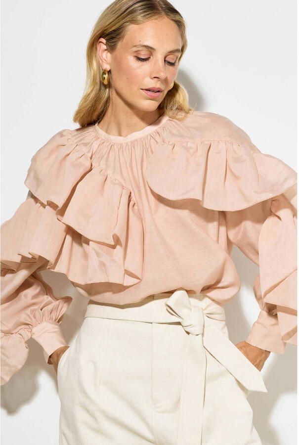 JOSH V Dames Blouses Bodina Beige - Foto 5