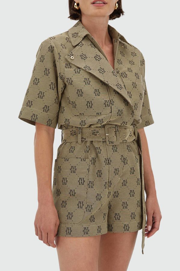 JOSH V Dames Jumpsuits Maxime Khaki - Foto 6