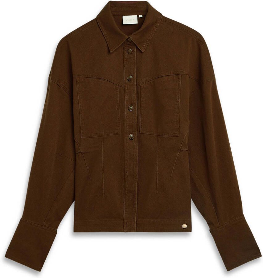 JOSH V denim blouse donkerbruin - Foto 2