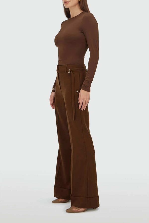 JOSH V flared regular waist pantalon bruin - Foto 5