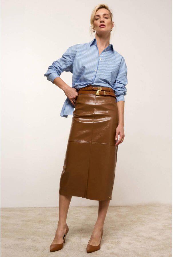 JOSH V gestreepte blouse lichtblauw - Foto 3