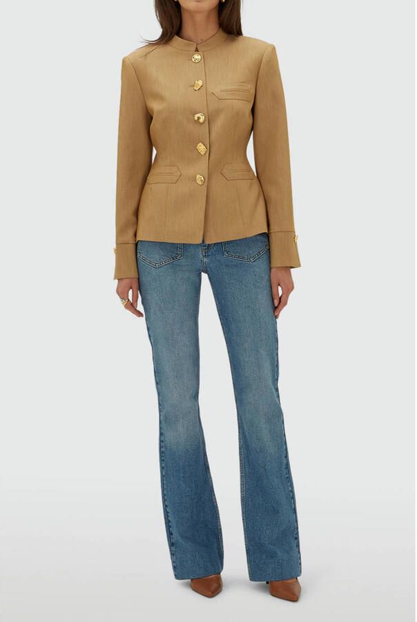 JOSH V getailleerde blazer camel