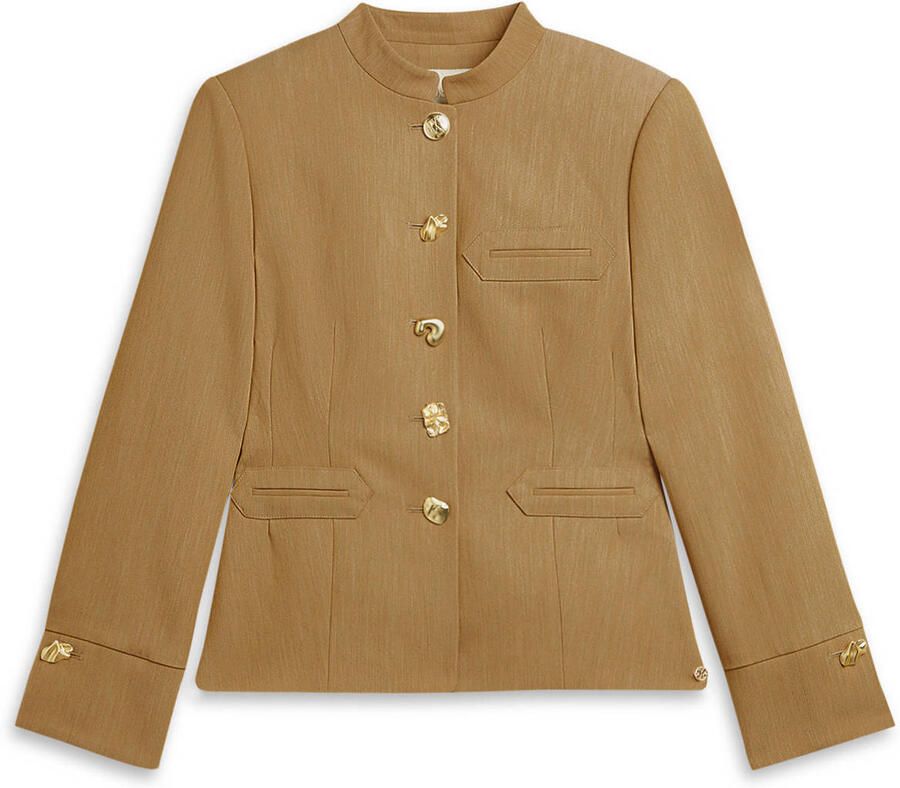 JOSH V getailleerde blazer camel - Foto 2