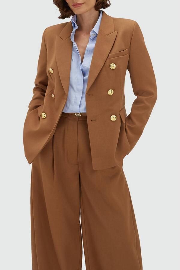 JOSH V getailleerde blazer cognac - Foto 3