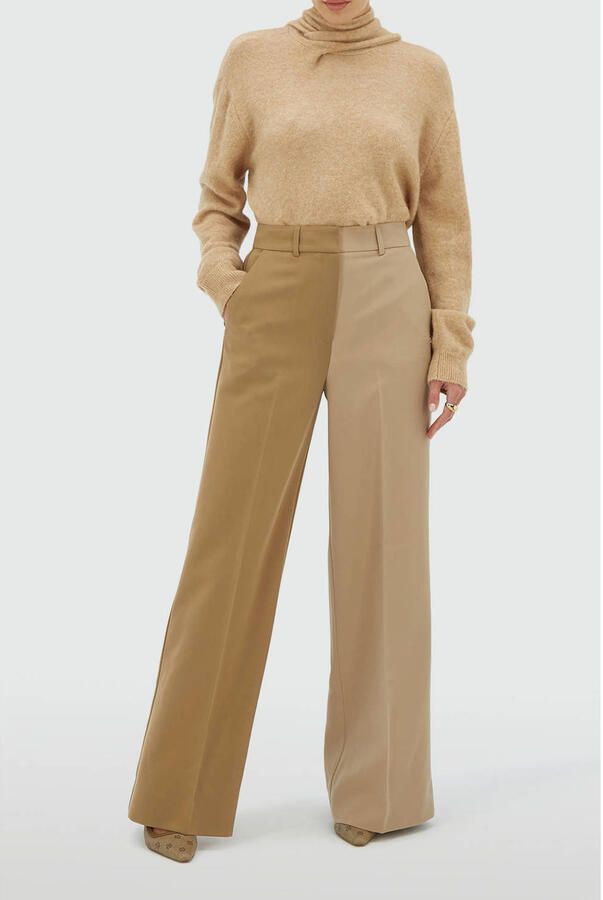 JOSH V pantalon beige bruin