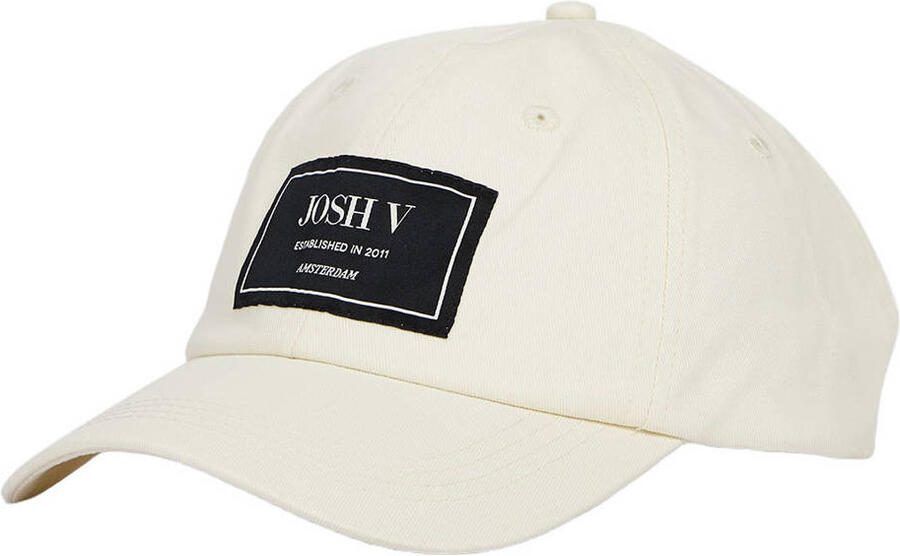 JOSH V pet met logo ecru