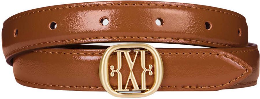 JOSH V reversible riem Dorissa camel donkerrood