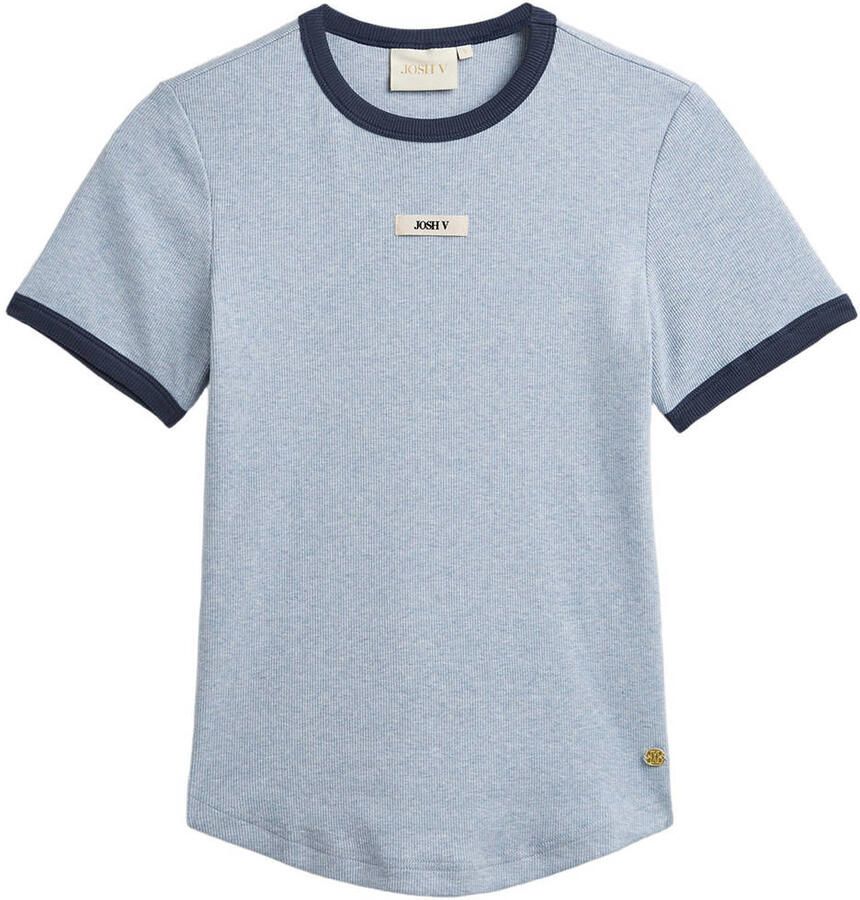 JOSH V T-shirt blauw - Foto 2