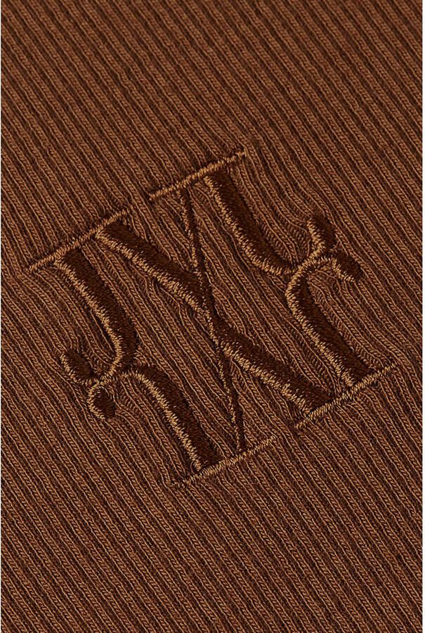 JOSH V T-shirt met logo cognac