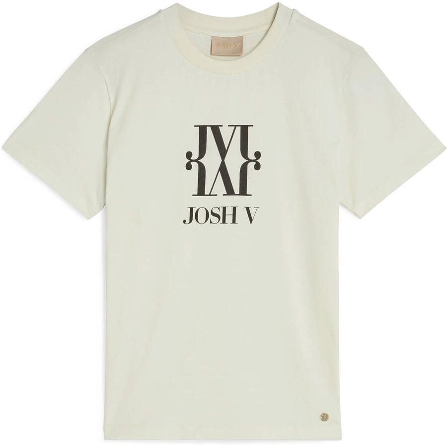 JOSH V Dames Tops & T-shirts Jv Dorie Monogram Gebroken Wit - Foto 6