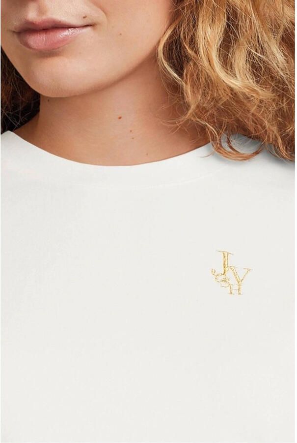 JOSH V Dames Tops & T-shirts Jv Zoe Embroidery Gebroken Wit - Foto 4