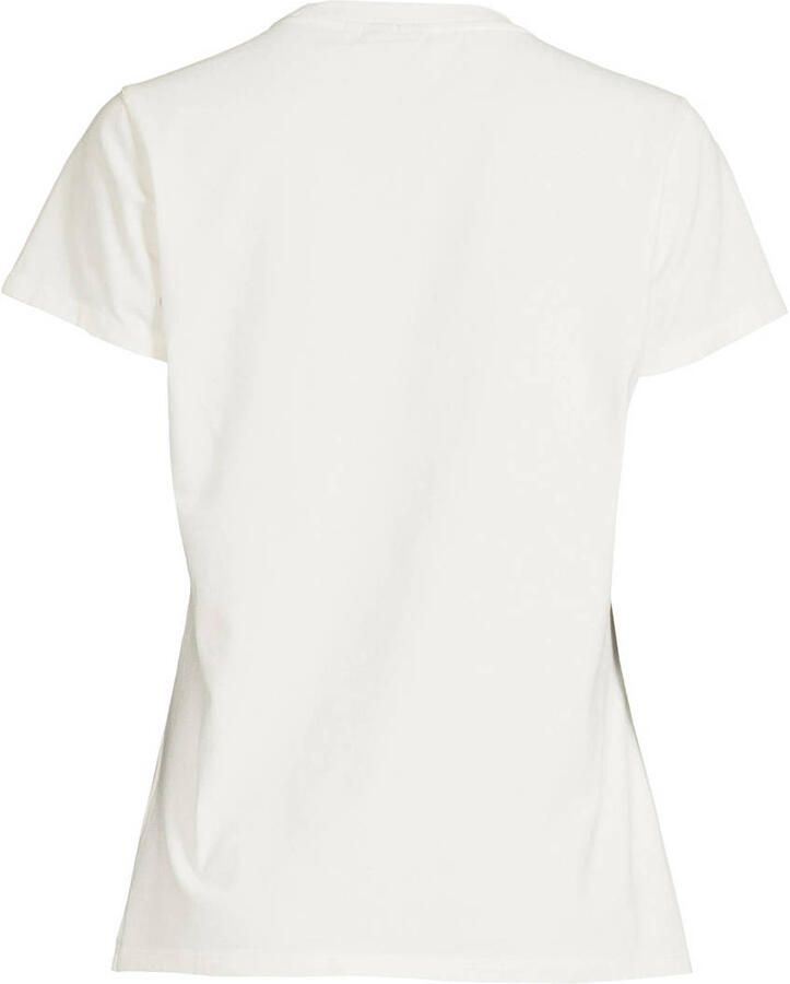 JOSH V Dames Tops & T-shirts Jv Zoe Embroidery Gebroken Wit