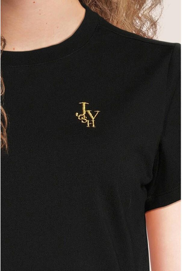 JOSH V Dames Tops & T-shirts Jv Zoe Embroidery Zwart - Foto 5
