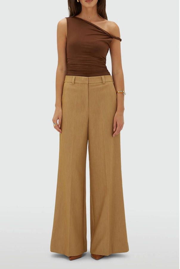 JOSH V wide leg broek camel