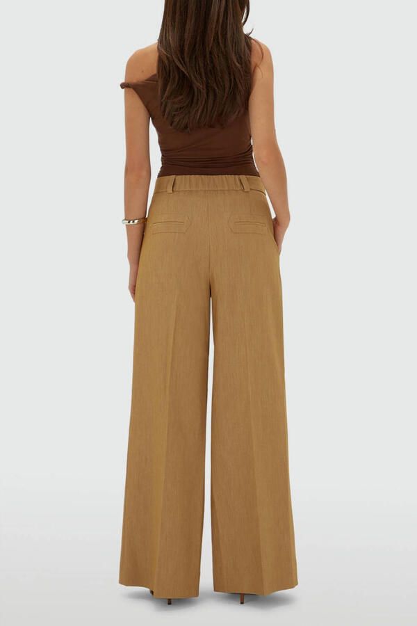 JOSH V wide leg broek camel - Foto 3