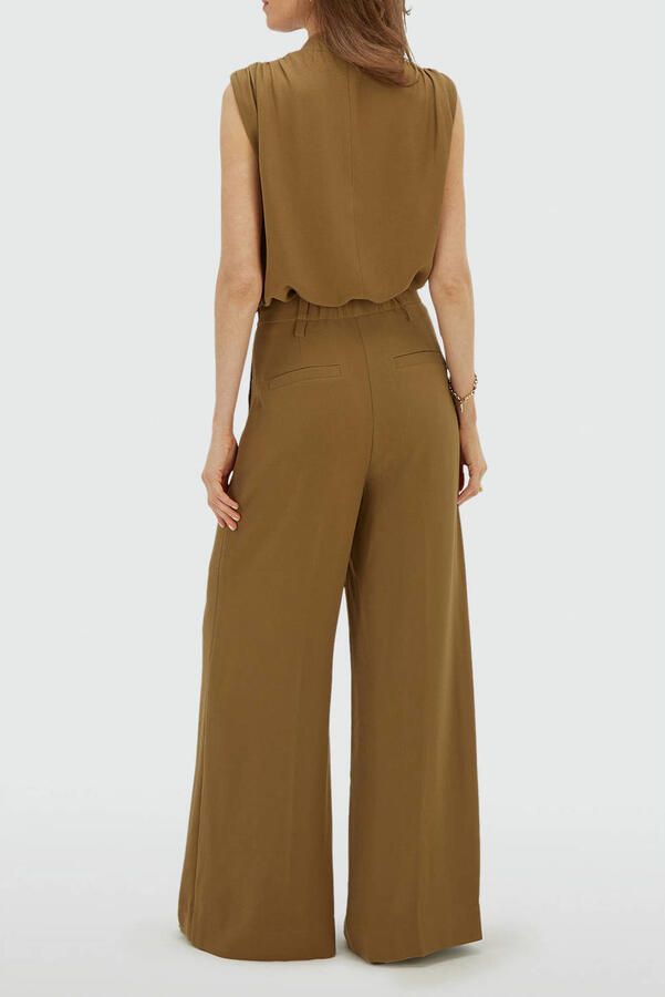 JOSH V wide leg broek kaki - Foto 3