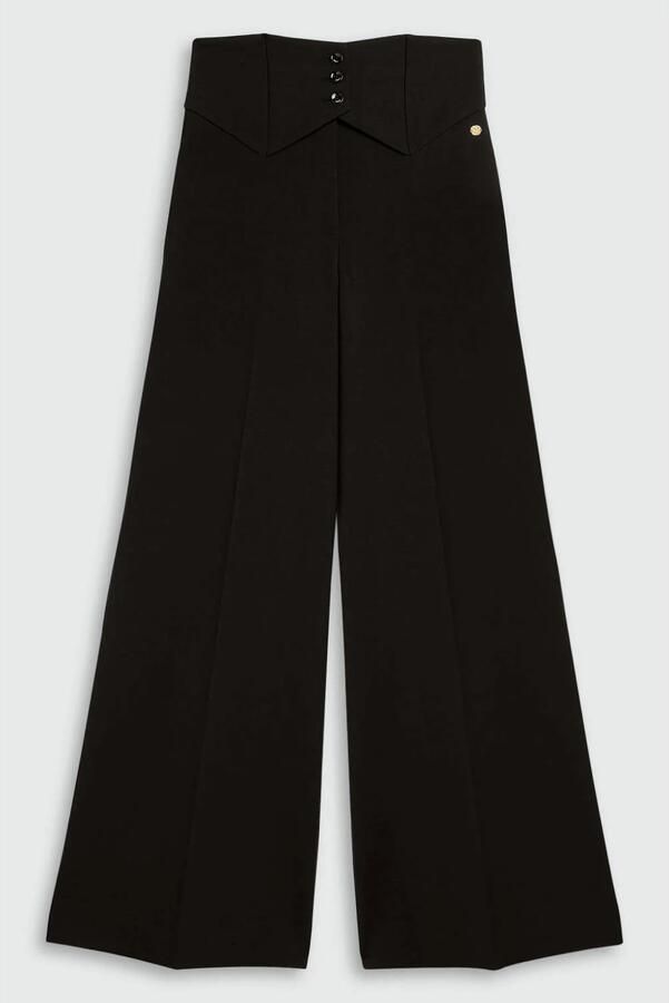 JOSH V wide leg broek zwart - Foto 3