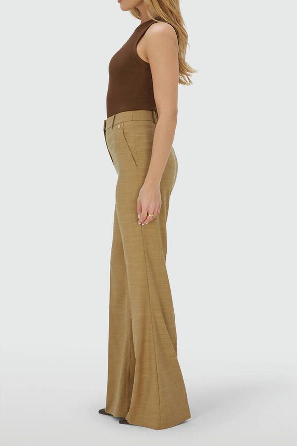 JOSH V wide leg high waist pantalon camel - Foto 7