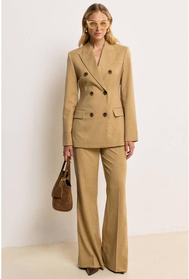 JOSH V wide leg high waist pantalon camel - Foto 6