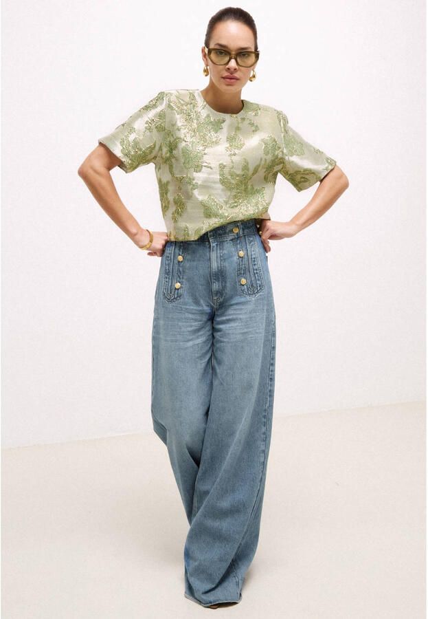 JOSH V wide leg jeans lichtblauw - Foto 3