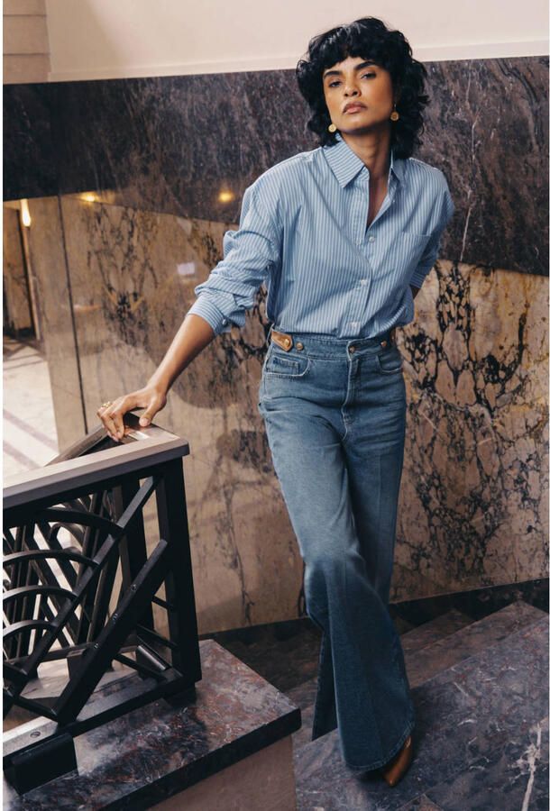 JOSH V wide leg jeans lichtblauw - Foto 2