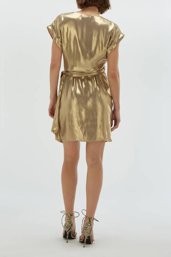 JOSH V wikkel- overslagjurk goud - Foto 6