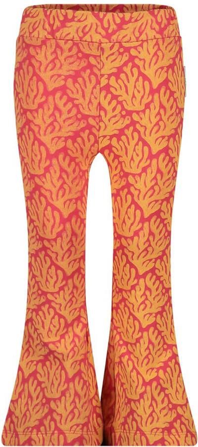 Jubel flared broek Lazy Lagoon fuchsia oranje Roze Meisjes Stretchkatoen - Foto 3