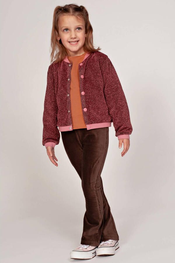 Jubel fluwelen flared broek City Chic bruin