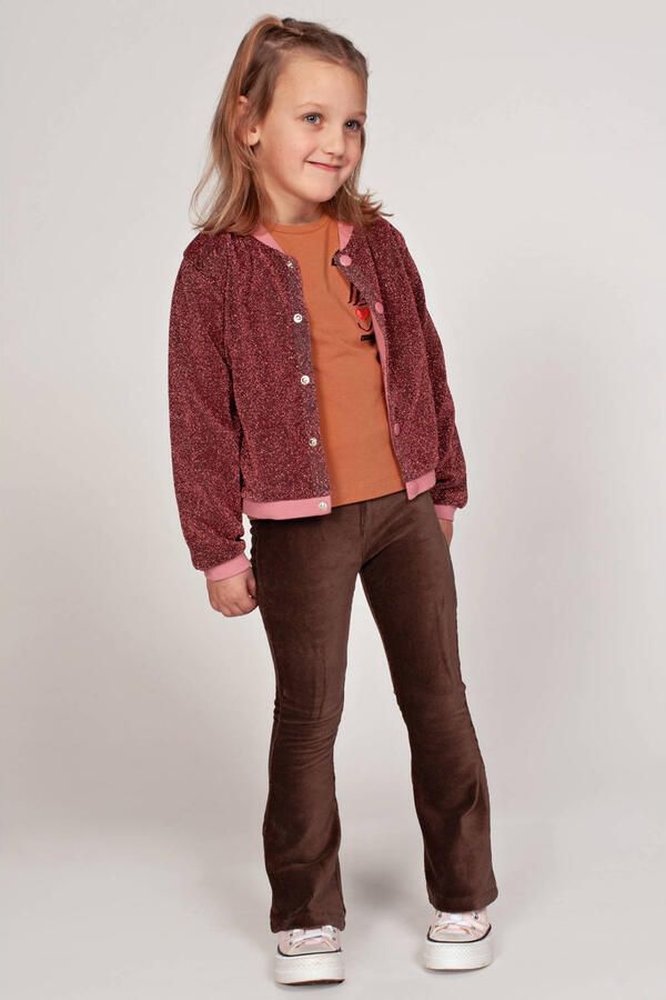 Jubel fluwelen flared broek City Chic bruin - Foto 2