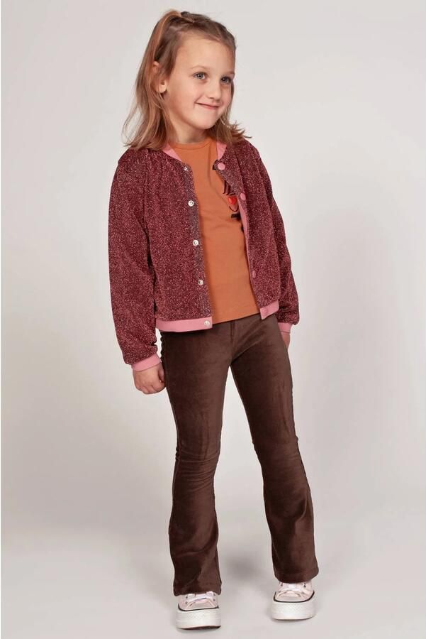 Jubel longsleeve City Chic camel Bruin Meisjes Stretchkatoen Ronde hals - Foto 3