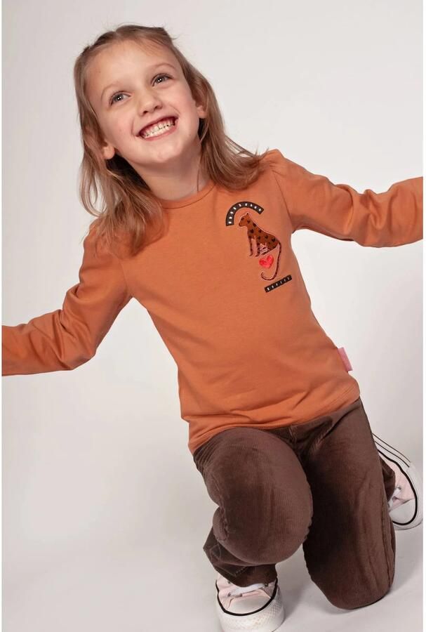 Jubel longsleeve City Chic camel Bruin Meisjes Stretchkatoen Ronde hals - Foto 2