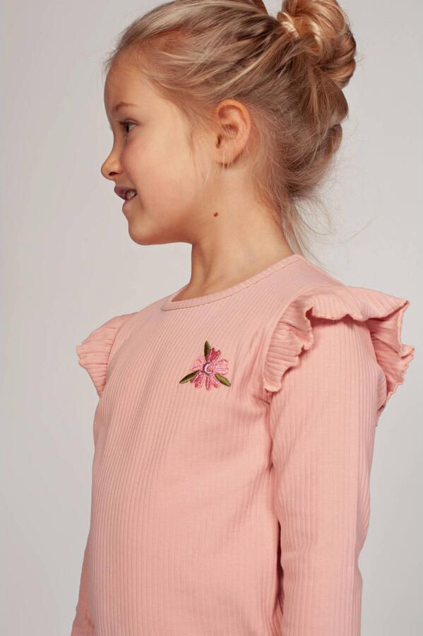 Jubel longsleeve Moon Flowers lichtroze - Foto 3