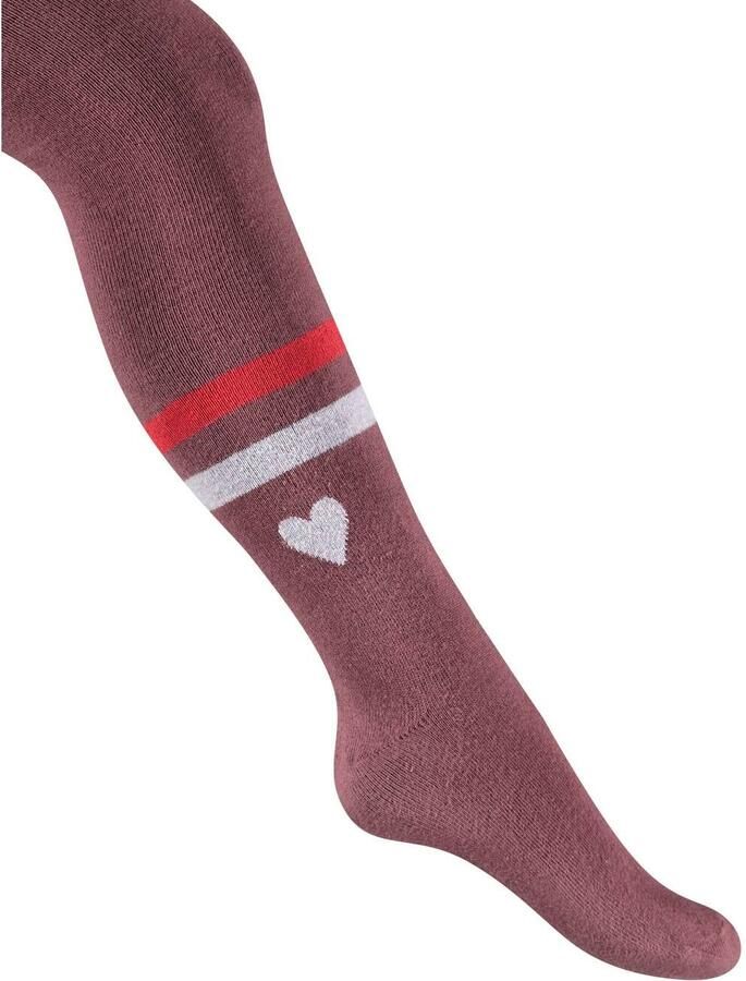 Jubel maillot bordeauxrood roze Meisjes Stretchkatoen Streep