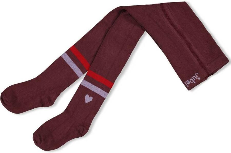 Jubel maillot bordeauxrood roze Meisjes Stretchkatoen Streep - Foto 3