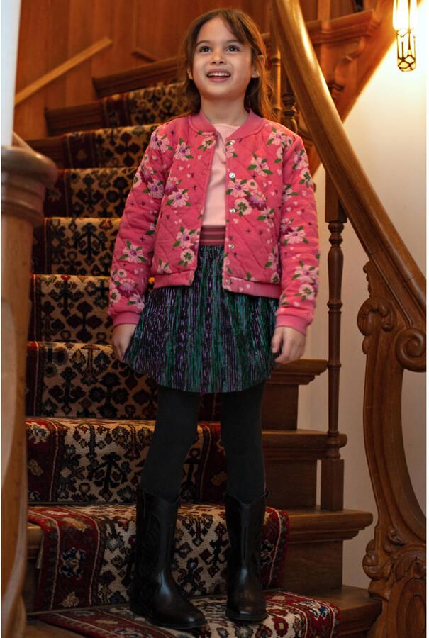 Jubel maillot Moon Flowers antraciet roze paars - Foto 2