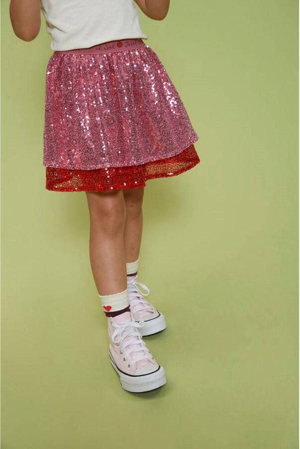 Jubel rok Salsa Sunset met pailletten roze bordeaux - Foto 2