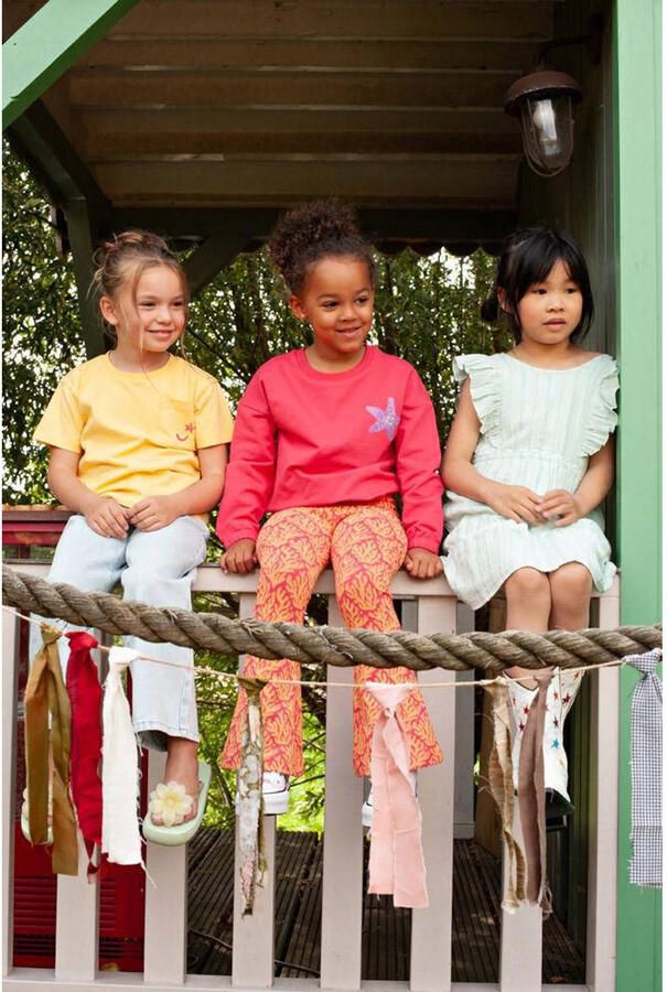Jubel T-shirt met backprint Lazy Lagoon geel - Foto 2