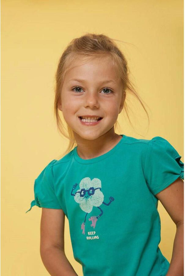 Jubel T-shirt Rolling into Spring groen