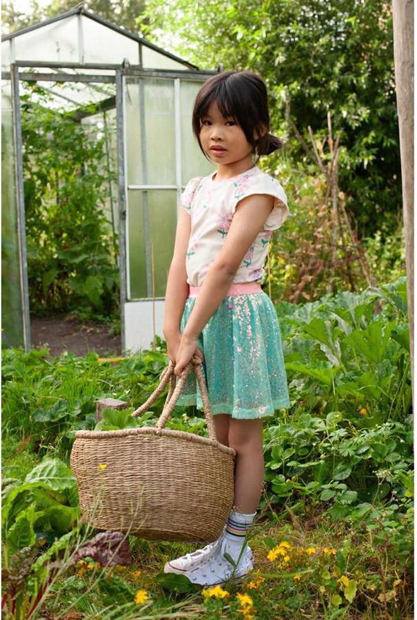 Jubel T-shirt Rolling into Spring offwhite roze - Foto 2
