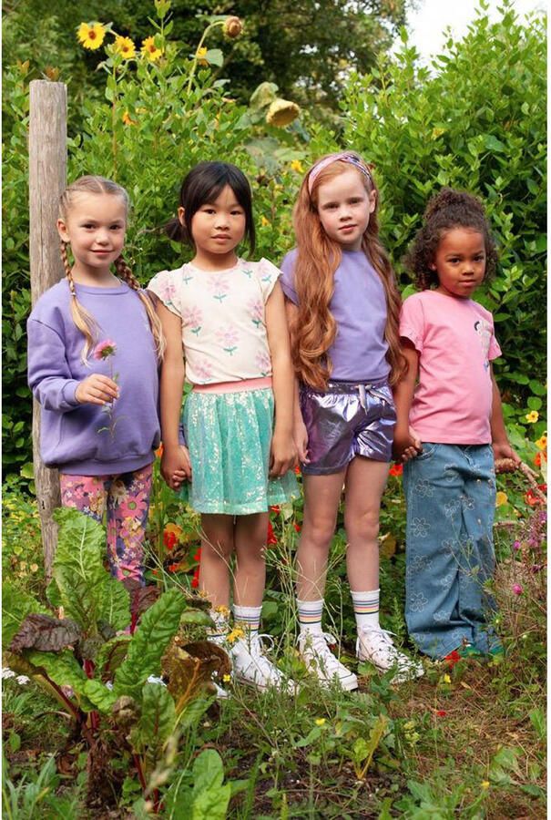 Jubel T-shirt Rolling into Spring roze - Foto 2