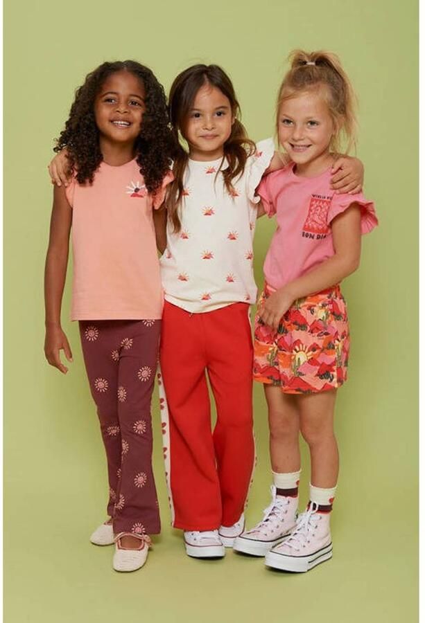 Jubel wide leg broek Salsa Sunset rood Meisjes Polyester Effen - Foto 2