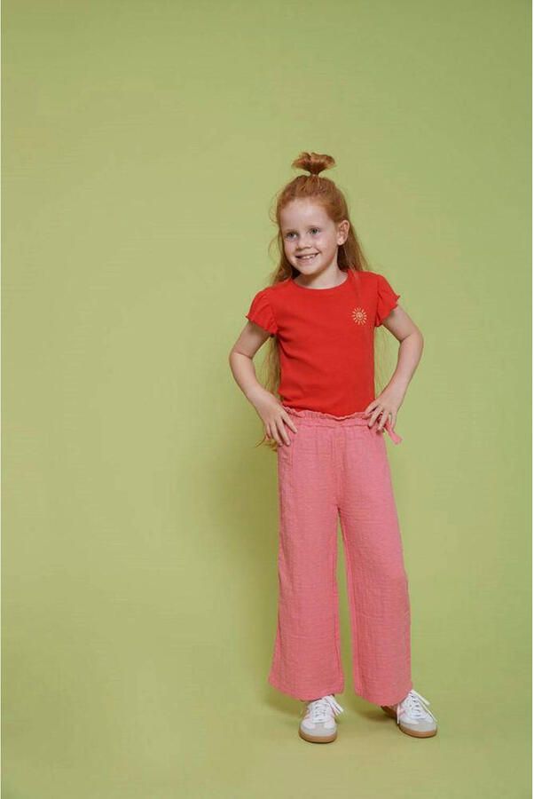 Jubel wide leg broek Salsa Sunset roze - Foto 2