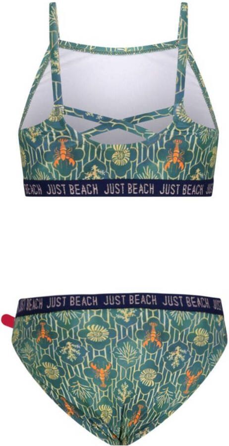 Just Beach crop bikini Florida groen - Foto 3