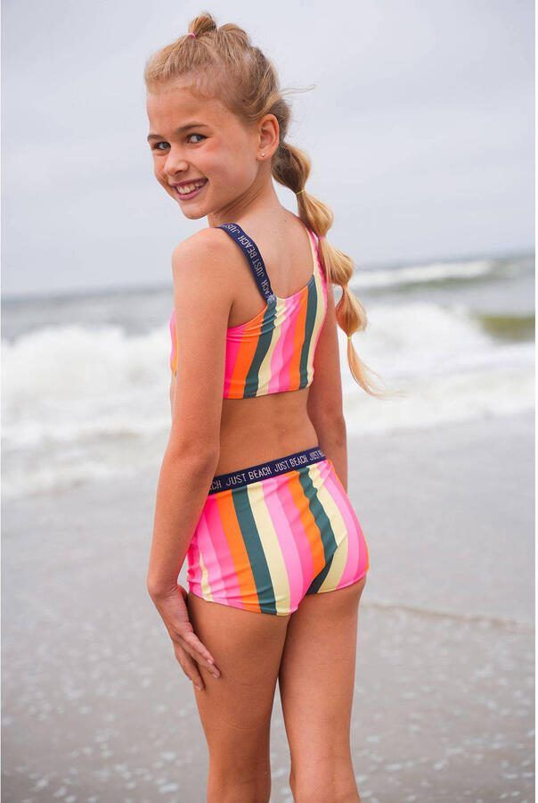 Just Beach crop bikini Tanzania oranje groen geel - Foto 2