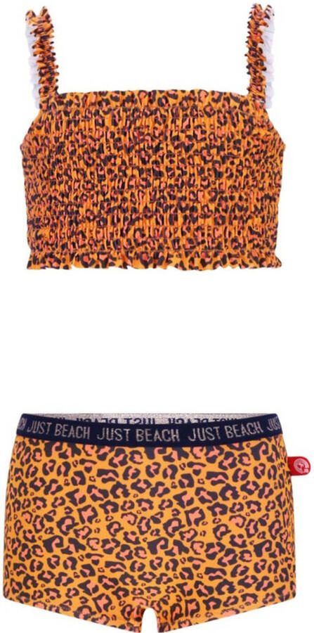 Just Beach crop bikini Zanzibar oranje zwart
