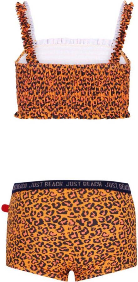 Just Beach crop bikini Zanzibar oranje zwart - Foto 3