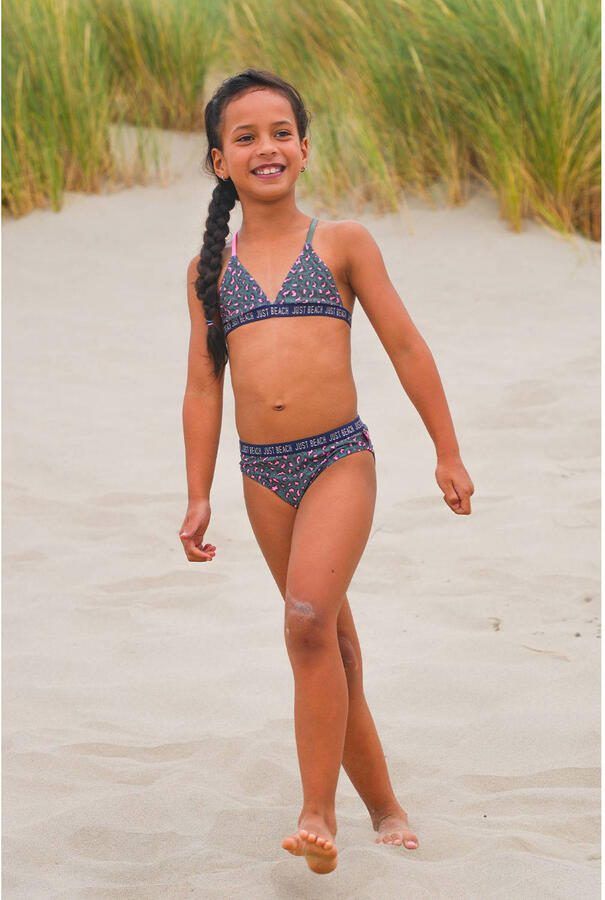 Just Beach triangel bikini Bali groen lichtroze - Foto 2