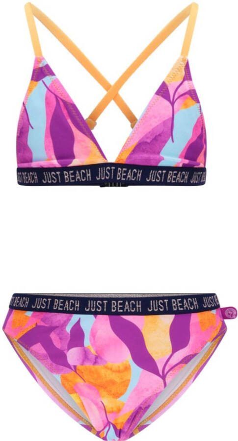 Just Beach triangel bikini Bali roze paars oranje