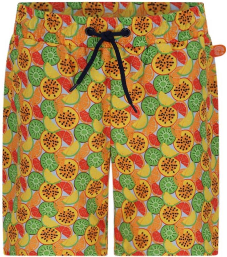 Just Beach zwemshort Poolday geel groen oranje